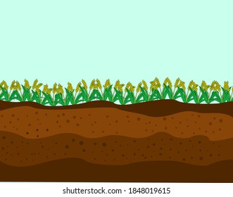 Seamless Ground Soil Land Vector Image Stock Vector (Royalty Free ...