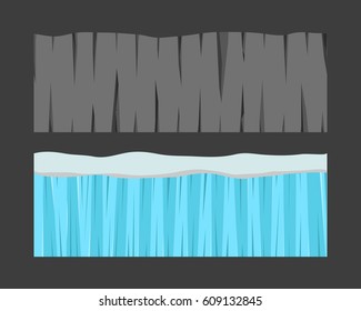 Cross section ground slice isolated some piece nature outdoor ecology underground and freestanding render garden natural geologist earth vector illustration.