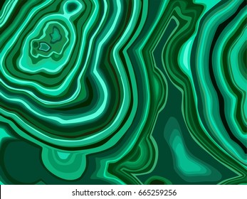 Cross section of malachite, abstract texture, malachite structure, marble background, stone and marble