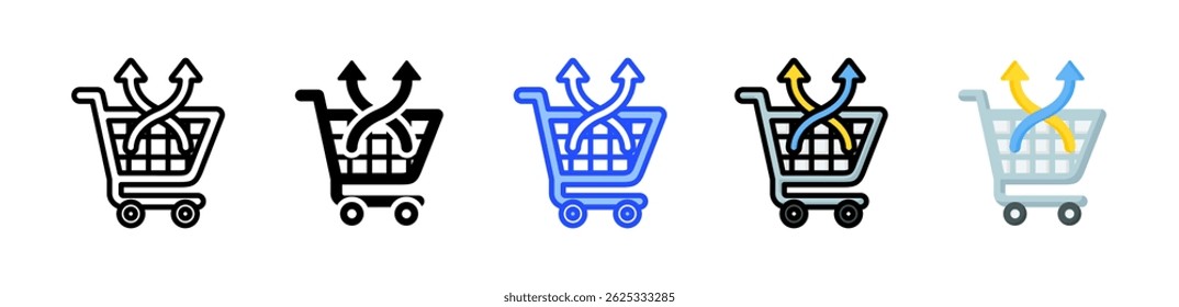 Cross Sell Icon Collection With Multiple Styles