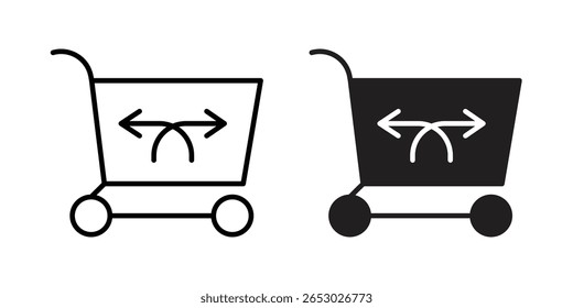Icono de venta cruzada Ilustración de Plantilla de Vector de diseño de logotipo