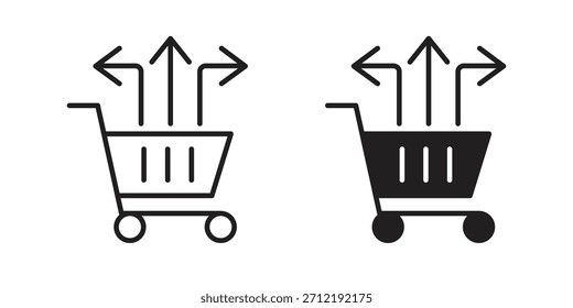 Cross sell icon pack. Flat Vector Icon Design Element.