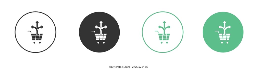 Cross sell icon pictograms. Vector eps 10