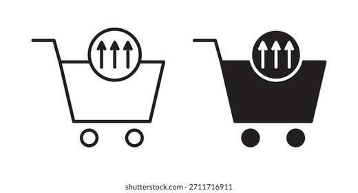 Cross sell icon in Thin linear and flat style. sign and symbol set