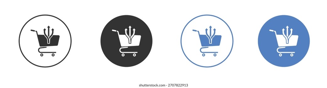 Cross sell icon vector art illustration. for mobile concept and web designs