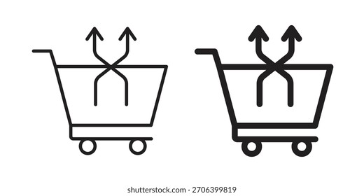 Cross sell icon vector illustration. Flat design. Graphic design vector symbols.