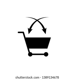 cross selling icon, illustration vector template 