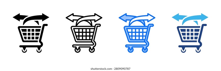 Cross Selling icon set multiple style collection