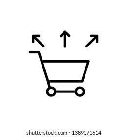 cross selling icon vector template