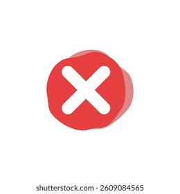 Cross Sign Cancel Denial Icon Vector