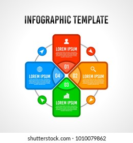 Cross sign infographic design template.