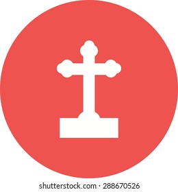Cross, sign, jesus icon vector image.Can also be used for easter, celebration, observances and holidays. Suitable for mobile apps, web apps and print media.