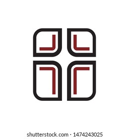 Cross sign logo design template vector illustration