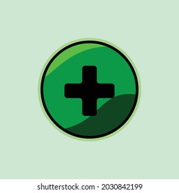 ilustración de diseño de iconos simples con logotipo cruzado