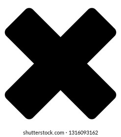 Cross sign, multiply or wrong symbol 