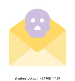 Inicio de sesión cruzado de correo que indica un error de correo, diseño de Vector de correo no deseado