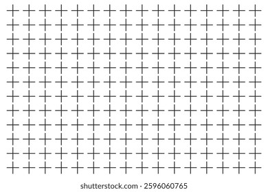Cross sign pattern with Variety Design. Cross and plus design for pattern and background. seamless pattern with plus sign. symbol decoration illustration. Geometric plus grid pattern. EPS 10