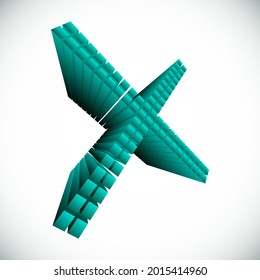Cross sign, symbol. Letter X Graphics