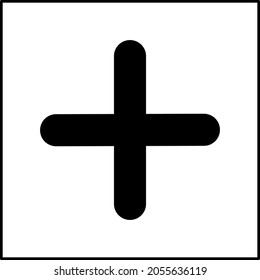 Cross sign vector for wallpaper decoration or sticker