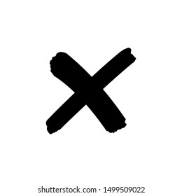 Cross Sign Or X Mark Icon. No Symbol