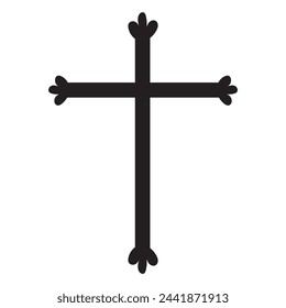 silueta cruzada con sangre y sombra. ilustración vectorial. PNG con fondo blanco.