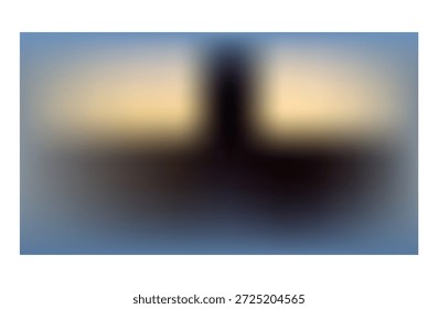 Fondo del cielo de la silueta cruzada Desenfoque espiritual religioso Abstractas Textura dramática de la puesta del sol