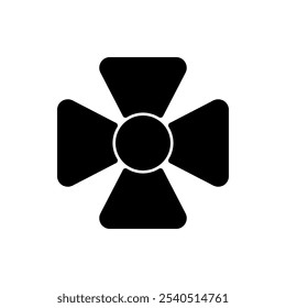 Cross simple icon, vector. Flat design. White background.ai