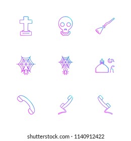 cross  spider  web halloween  rip  graveyard  horror  pumpkin  grave  cross  bat  scary  scare  candy  rip  horror  night  spider  icon vector design  flat  collection style creative  icons