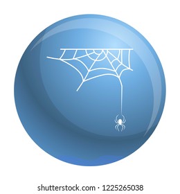 Cross spider web icon. Simple illustration of cross spider web vector icon for web design isolated on white background