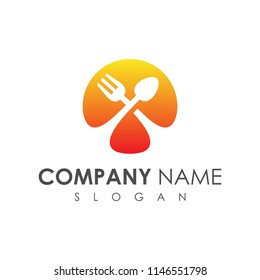 cross spoon and fork logo