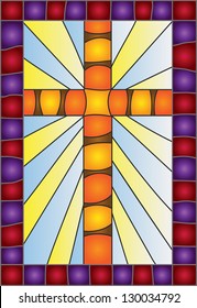 Cross / Stained glass window