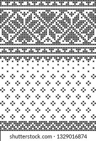 Cross Stich, Set Of Seamless Patterns