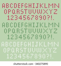 Cross Stitch Alphabet Font