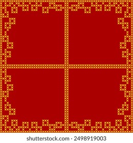 cross stitch border frame red gold 
needlework new year abstract seamless geometric graphic watercolor pastel  artwork deoration vector ethnic simple template wallpaper print fabric pattern doodle 

