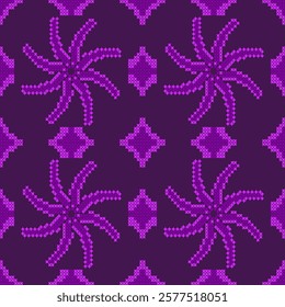 cross stitch embroidery needle work abstract artwork seamless geometric pattern printed background fabric wallpaper hand drawn line

