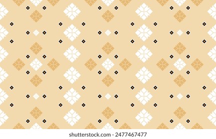 Cross stitch. Ethnic pattern, abstract background, Aztec, African, Indonesian, Indian, seamless pattern for print fabric, dresses, rugs, curtains