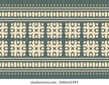 Cross Stitch. Geometric ethnic patterns. Design for Saree, Patola, Sari, Dupatta, Vyshyvanka, rushnyk, dupatta, Clothing, fabric, batik, Knitwear, Embroidery, Ikkat, Pixel pattern. Traditional Design.