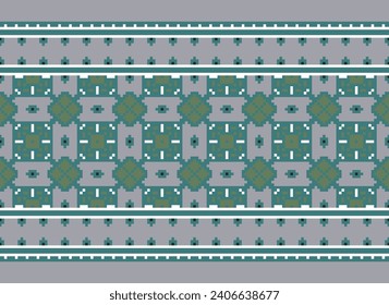 Stechmaus. Geometrische ethnische Muster. Design für Saree, Patola, Sari, Dupatta, Vyshyvanka, Rushnyk, Dupatta, Bekleidung, Stoff, Batik, Knitwear, Stickerei, Ikkat, Pixelmuster. Traditionelles Design.