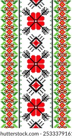 Cross Stitch. Geometric ethnic patterns. Geometric Ethnic Pattern, Embroidery,  Textile Ornamental, Fabric, Hand Stitch