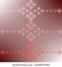 Cross stitch ombre red abstract seamless geometric graphic watercolor pastel  artwork decoration vector ethnic simple template wallpaper print fabric pattern doodle cute curve line hand drawn 
