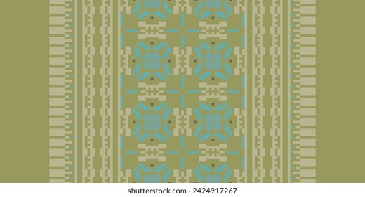 CROSS STITCH PATTERN WITH FLORAL DESIGNS. TRADITIONAL CROSS STITCH NEEDLEWORK. GEOMETRIC ETHNIC PATTERN, EMBROIDERY, TEXTILE ORNAMENTATION, FABRIC, HAND STITCHED PATTERN, CULTURAL STITCHING PIXEL ART.