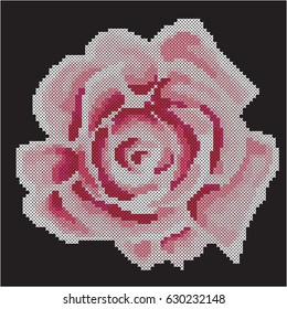 cross stitch rose