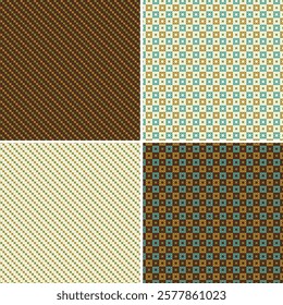cross stitch seamless diagonal stripe patterns blue green brown