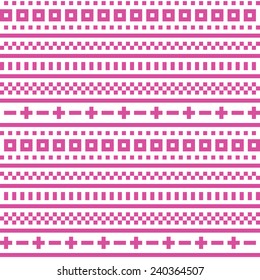 Cross stitch seamless vector pattern