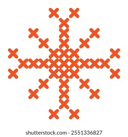 Cross Stitch Snowflake Christmas pattern