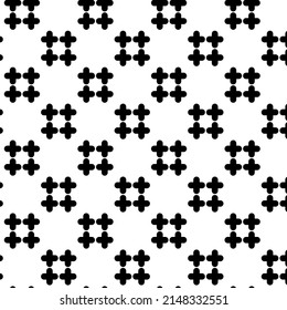 Cross stitch vector background. Cross stitch tiles color black flat style