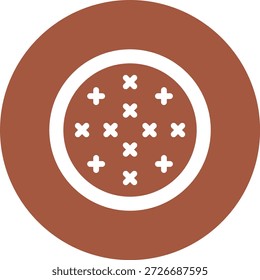 Ilustração de design de ícone de vetor de ponto cruzado