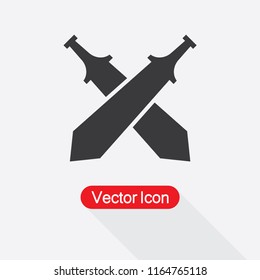 Cross Sword Icon Vector Illustration Eps10