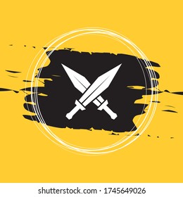 Cross Sword Icon Vector Illustration Eps10