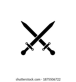 Cross sword icon vector illustration